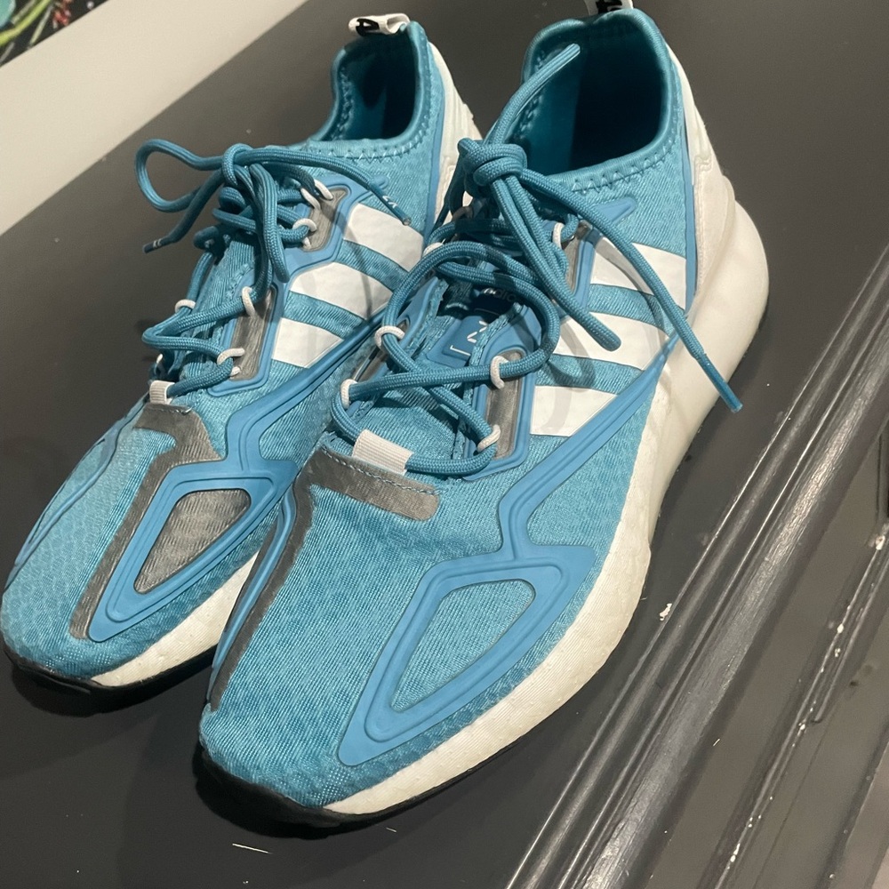 Adidas Womens ZX 2K Boost G58089 Blue running shoe sneakers size women’s 8